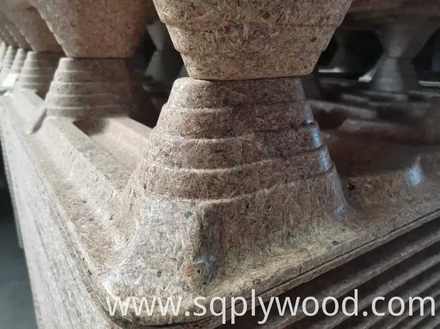 1100X1100mm Mdi Glue Compressed Wood Pallet Molded Presswood Pallets for Package